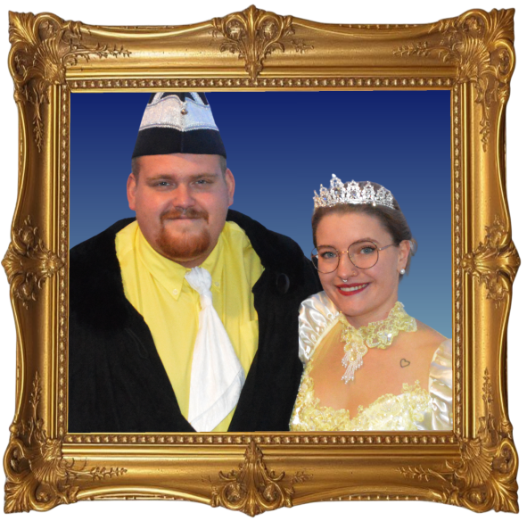 Prinzenpaar mit Rahmen